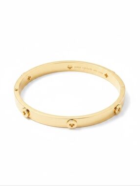 Kate Spade Spot the Spade Studded Bangle Hinged Clasp Bracelet